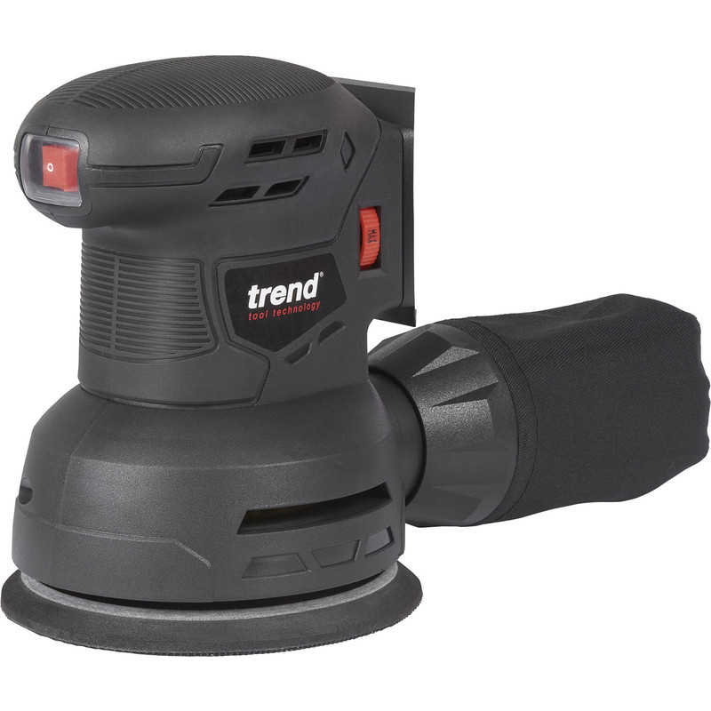 Trend T18S/ROS125B 18V Cordless 125mm Random Orbital Sander